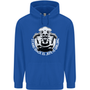 Stand Back El Jefe is Grilling Funny Skull BBQ Mens 80% Cotton Hoodie Royal Blue