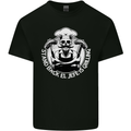 Stand Back El Jefe is Grilling Funny Skull BBQ Mens Cotton T-Shirt Tee Top Black