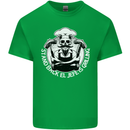 Stand Back El Jefe is Grilling Funny Skull BBQ Mens Cotton T-Shirt Tee Top Irish Green