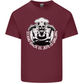 Stand Back El Jefe is Grilling Funny Skull BBQ Mens Cotton T-Shirt Tee Top Maroon