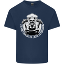 Stand Back El Jefe is Grilling Funny Skull BBQ Mens Cotton T-Shirt Tee Top Navy Blue