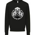 Stand Back El Jefe is Grilling Funny Skull BBQ Mens Sweatshirt Jumper Black