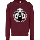 Stand Back El Jefe is Grilling Funny Skull BBQ Mens Sweatshirt Jumper Maroon
