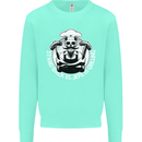 Stand Back El Jefe is Grilling Funny Skull BBQ Mens Sweatshirt Jumper Peppermint