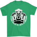 Stand Back El Jefe is Grilling Funny Skull BBQ Mens T-Shirt 100% Cotton Irish Green