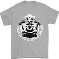 Stand Back El Jefe is Grilling Funny Skull BBQ Mens T-Shirt 100% Cotton Sports Grey