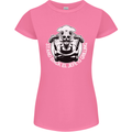 Stand Back El Jefe is Grilling Funny Skull BBQ Womens Petite Cut T-Shirt Azalea