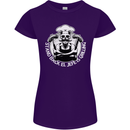 Stand Back El Jefe is Grilling Funny Skull BBQ Womens Petite Cut T-Shirt Purple
