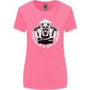 Stand Back El Jefe is Grilling Funny Skull BBQ Womens Wider Cut T-Shirt Azalea