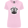 Stand Back El Jefe is Grilling Funny Skull BBQ Womens Wider Cut T-Shirt Light Pink