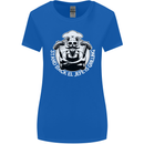Stand Back El Jefe is Grilling Funny Skull BBQ Womens Wider Cut T-Shirt Royal Blue