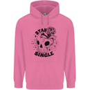 Stay Single Anti Valentines Singles Day Skull Childrens Kids Hoodie Azalea