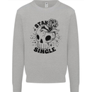 Stay Single Anti Valentines Singles Day Skull Kids Sweatshirt Jumper Sports Grey