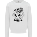 Stay Single Anti Valentines Singles Day Skull Kids Sweatshirt Jumper White