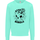 Stay Single Anti Valentines Singles Day Skull Mens Sweatshirt Jumper Peppermint