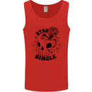 Stay Single Anti Valentines Singles Day Skull Mens Vest Tank Top Red