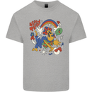 Stay Trippy Magic Mushrooms LSD Mens Cotton T-Shirt Tee Top Sports Grey
