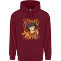 Stay Wild Moon Child Cancer Star Sign Zodiac Mens 80% Cotton Hoodie Maroon