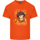 Stay Wild Moon Child Cancer Star Sign Zodiac Mens Cotton T-Shirt Tee Top Orange