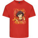 Stay Wild Moon Child Cancer Star Sign Zodiac Mens Cotton T-Shirt Tee Top Red