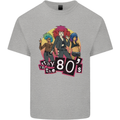 Stay in the 80s Cheesy Retro Culture Music Kids T-Shirt Childrens Sports Grey