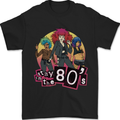 Stay in the 80s Cheesy Retro Culture Music Mens T-Shirt 100% Cotton Black