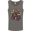 Stay in the 80s Cheesy Retro Culture Music Mens Vest Tank Top Charcoal