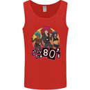 Stay in the 80s Cheesy Retro Culture Music Mens Vest Tank Top Red