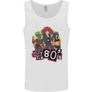 Stay in the 80s Cheesy Retro Culture Music Mens Vest Tank Top White