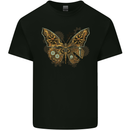 Steampunk Butterfly Butterflies Mens Cotton T-Shirt Tee Top Black