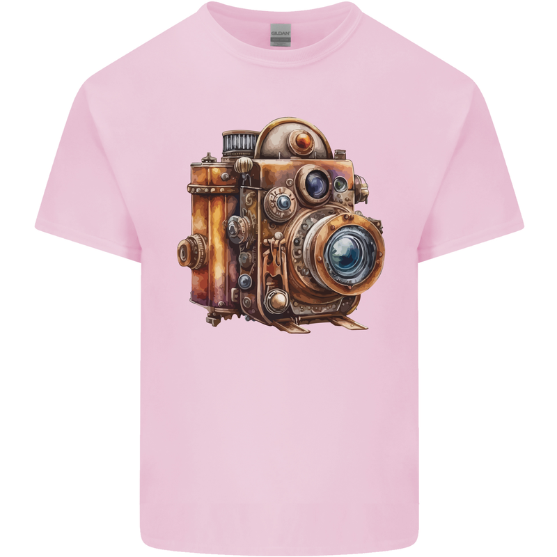 Steampunk Camera Photographer Photography Kids T-Shirt Childrens Light Pink