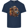 Steampunk Camera Photographer Photography Kids T-Shirt Childrens Navy Blue