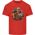 Steampunk Camera Photographer Photography Kids T-Shirt Childrens Red