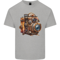 Steampunk Camera Photographer Photography Kids T-Shirt Childrens Sports Grey