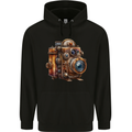 Steampunk Camera Photographer Photography Mens 80% Cotton Hoodie Black