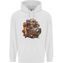 Steampunk Camera Photographer Photography Mens 80% Cotton Hoodie White