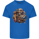 Steampunk Camera Photographer Photography Mens Cotton T-Shirt Tee Top Royal Blue