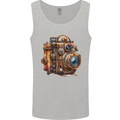 Steampunk Camera Photographer Photography Mens Vest Tank Top Sports Grey