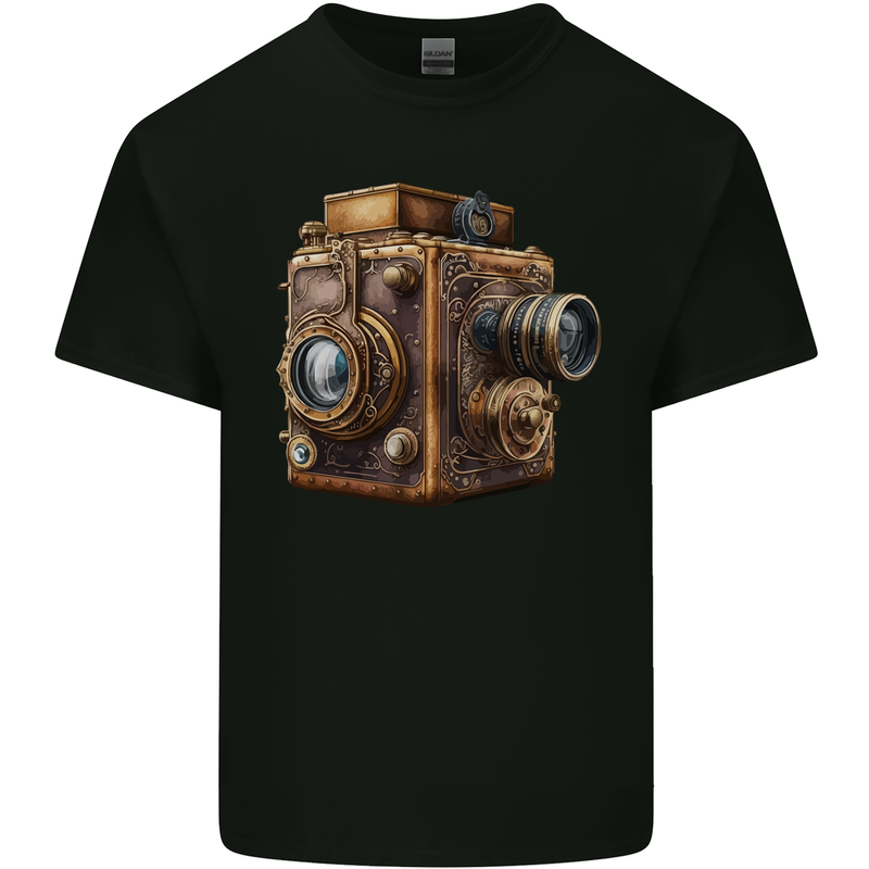 Steampunk Camera Photography Photographer Kids T-Shirt Childrens Black