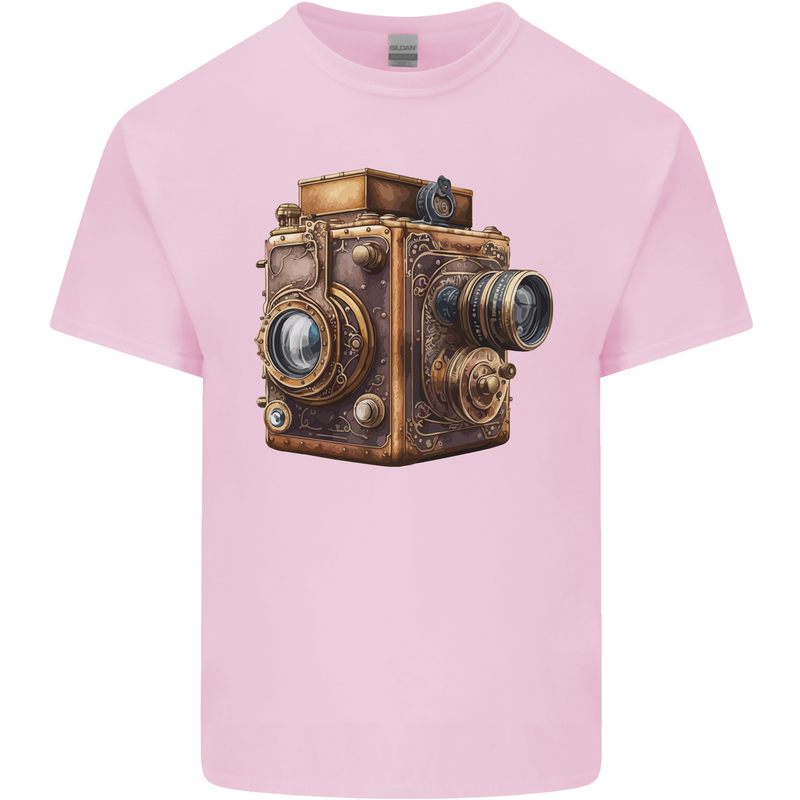 Steampunk Camera Photography Photographer Kids T-Shirt Childrens Light Pink