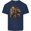 Steampunk Camera Photography Photographer Kids T-Shirt Childrens Navy Blue