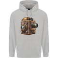 Steampunk Camera Photography Photographer Mens 80% Cotton Hoodie Sports Grey