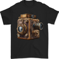 Steampunk Camera Photography Photographer Mens T-Shirt 100% Cotton Black
