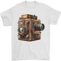 Steampunk Camera Photography Photographer Mens T-Shirt 100% Cotton White
