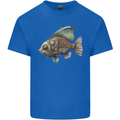 Steampunk Fish 1 Kids T-Shirt Childrens Royal Blue