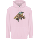 Steampunk Fish 1 Mens 80% Cotton Hoodie Light Pink