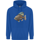 Steampunk Fish 1 Mens 80% Cotton Hoodie Royal Blue