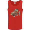 Steampunk Fish 1 Mens Vest Tank Top Red