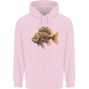 Steampunk Fish 2 Mens 80% Cotton Hoodie Light Pink