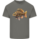 Steampunk Fish 2 Mens Cotton T-Shirt Tee Top Charcoal